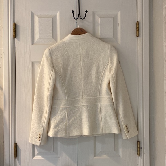 Ivory boiled wool blazer from Talbots - Picture 2 of 7